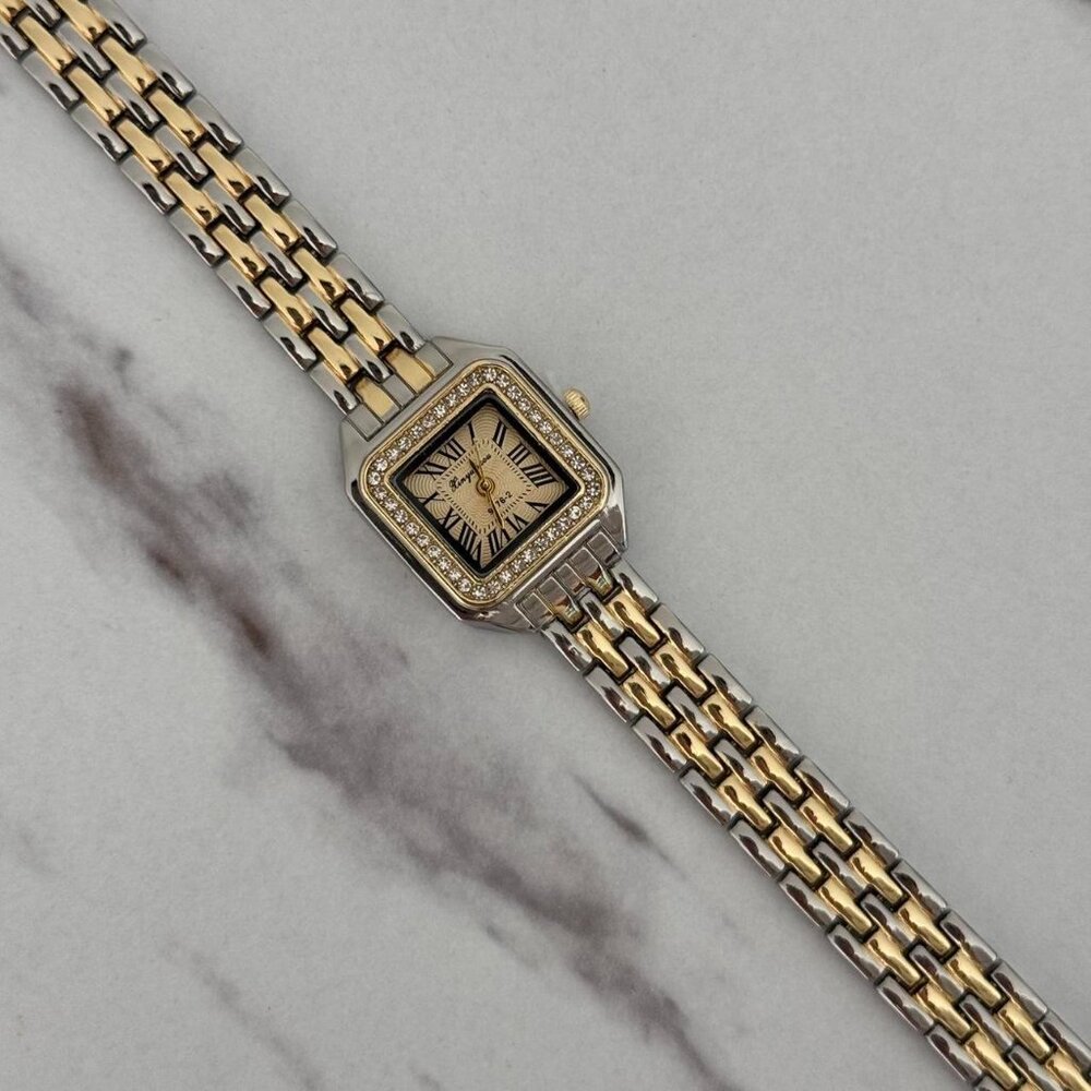 Sku0469 Casual Gold Silver Women Fashion Square Watch Stainless steel + gift bag - Picture 5 of 6